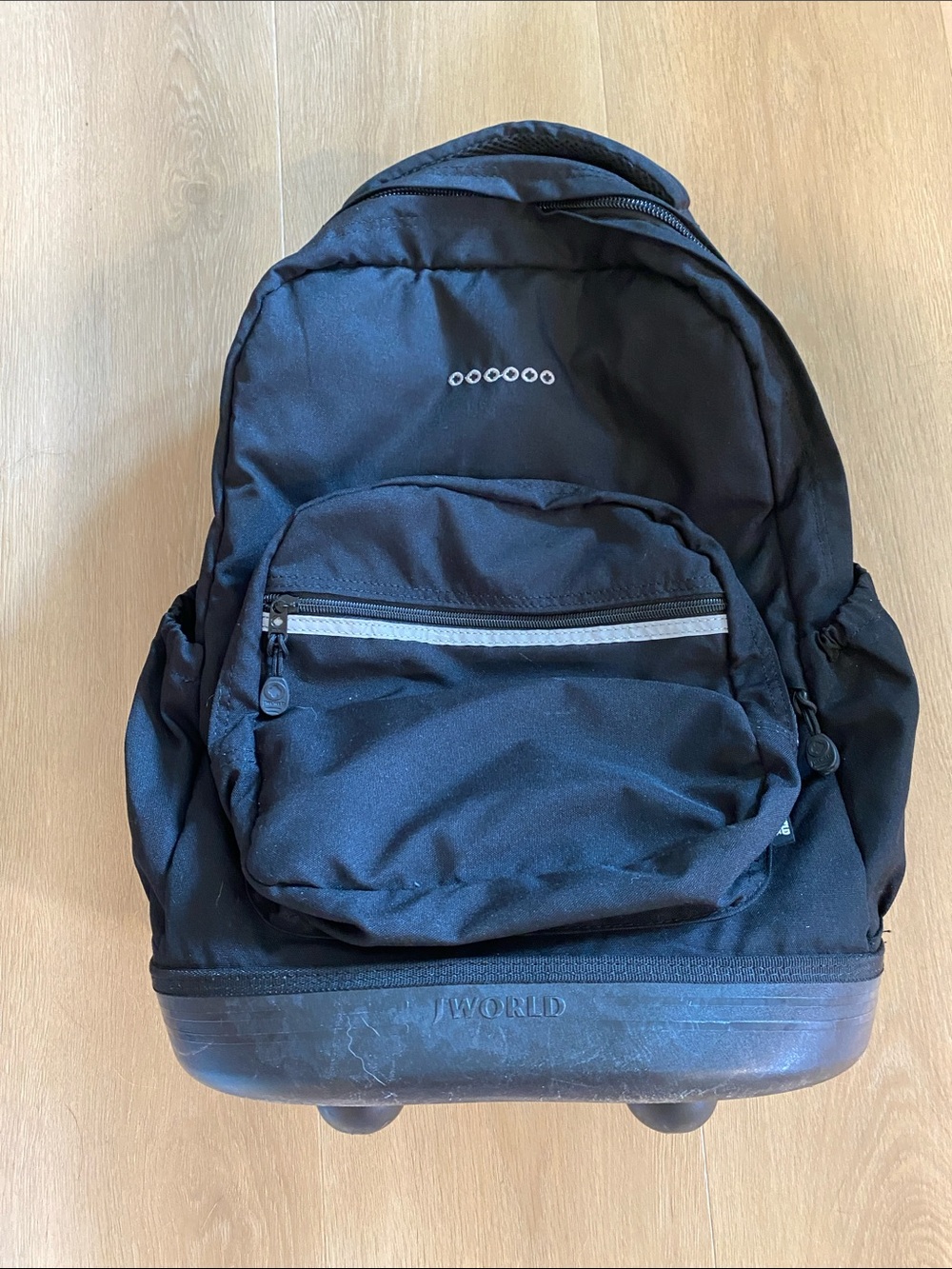 Rolling Black Backpack - Picture 4 of 9